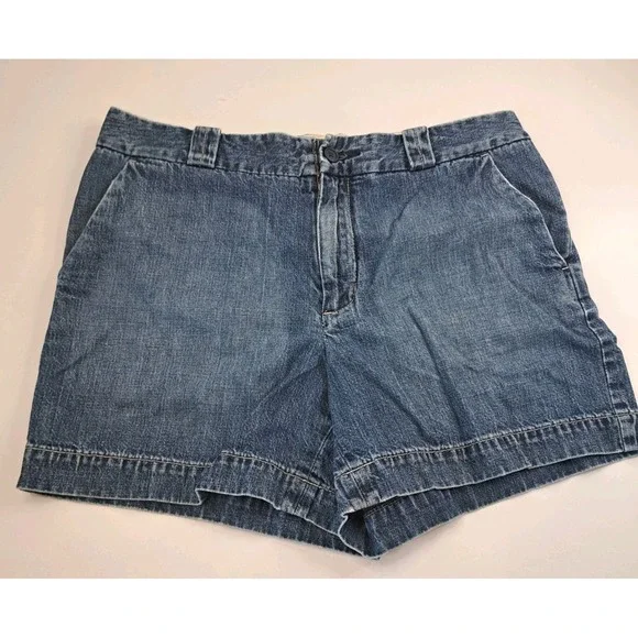 Gap Classic Fit Denim Jean Shorts Women's 8 Blue Capsule Preppy Minimalist - Picture 1 of 9